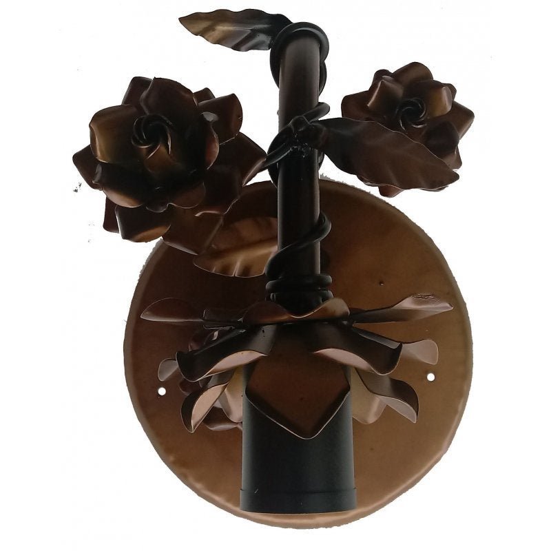 Luminária Arandela de Parede com Flores Rustica para Quarto de Casal - Verniz - 3