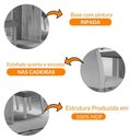 Ver mais imagens de Mesa Olimpia 120 Mdf Canto Copo Com 4 Cadeiras Grecia