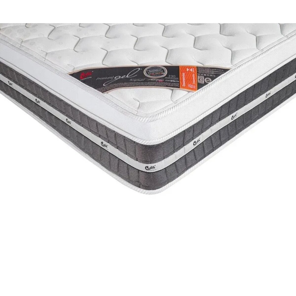 Cama Box Queen Castor Premium Gel Pocket 158x198x59 + Box Castor - 6