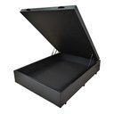 Ver imagem 2 de Base para Cama Box Casal Martin Premium com Baú (47x138x188) Preta