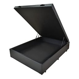 Base para Cama Box Casal Martin Premium com Baú (47x138x188) Preta - 2