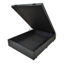 Ver imagem 1 de Base para Cama Box Casal Martin Premium com Baú (47x138x188) Preta