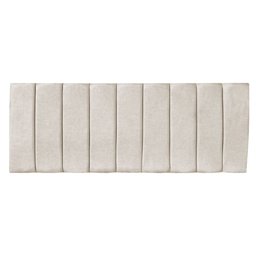 Kit Cabeceira Painel e Calçadeira Baú Casal King 1,95m Londres Suede Bege Dal Poz Estofados - 4