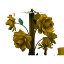 Ver mais imagens de Lustre Artesanal de Ferro com Flores Rustico para Sala de Estar - Amarelo