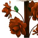 Ver imagem 7 de Lustre Artesanal de Ferro com Flores Rustico para Sala de Estar - Laranja
