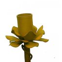 Ver imagem 6 de Lustre Rustico de Ferro com Florzinhas Artesanais Artesanato Mineiro - Amarelo