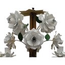 Ver imagem 5 de Lustre Artesanal de Metal Envelhecido Decoração de Ambiente Alegre - Branco