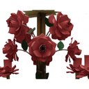 Ver mais imagens de Lustre Artesanal de Metal Envelhecido Decoração de Ambiente Alegre - Vermelho escuro