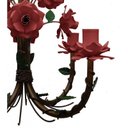 Ver imagem 7 de Lustre Artesanal de Metal Envelhecido Decoração de Ambiente Alegre - Vermelho escuro