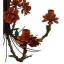Ver imagem 6 de Luminária Bonita de Ferro para Sala de Estar e Copa com Flores Rustica - Laranja