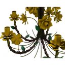 Ver imagem 6 de Luminária Bonita de Ferro para Sala de Estar e Copa com Flores Rustica - Amarelo