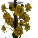 Ver imagem 5 de Luminária Bonita de Ferro para Sala de Estar e Copa com Flores Rustica - Amarelo