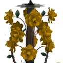 Ver imagem 5 de Lustre Rustico em Ferro Artesanal com Flores para Area Gourmet - Amarelo