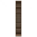 Ver imagem 2 de Armário Modulado Lugano 1 Porta 5 Prateleiras MDP Avelã Cappuccino Bartira Móveis