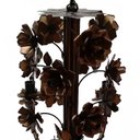 Ver imagem 5 de Lustre Flores em Ferro Artesanal para Sala de Visita e Jantar Rustico - Verniz