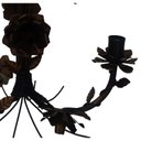 Ver imagem 7 de Lustre de Ferro Simples Rustico Corredor de Apartamento com Flores - Verniz