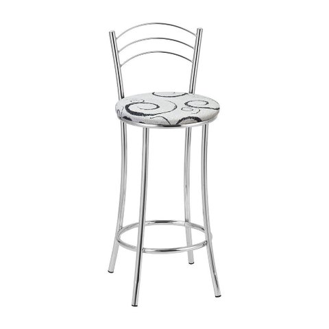 Kit 2 Banquetas Cromadas Bc26b Assento Espuma D15