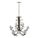 Ver imagem 4 de Lustre para Sala Colonial Artesanato Mineiro Pendente de Flores - Branco