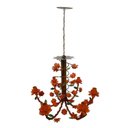 Ver imagem 5 de Lustre para Sala Iluminação Interna Artesanal Mineira Colorida - Laranja