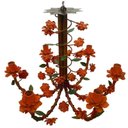 Ver imagem 1 de Lustre para Sala Iluminação Interna Artesanal Mineira Colorida - Laranja