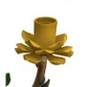 Luminária de Ferro Artesanal Rustica com Flores Pequena para Salinha de Jantar - Amarelo - 5