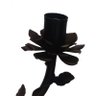 Luminária de Ferro Artesanal Rustica com Flores Pequena para Salinha de Jantar - Verniz - 5