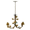 Ver imagem 2 de Lustre Rustico com Flores de Ferro Cozinha e Area Gourmet de Apartamento - Amarelo
