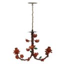 Ver imagem 2 de Lustre Rustico com Flores de Ferro Cozinha e Area Gourmet de Apartamento - Laranja