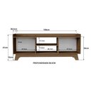 Ver imagem 3 de Rack para Tv até 65'' com 2 Portas 150cm John - Preto