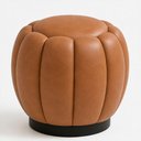 Ver imagem 1 de Puff Redondo 48cm Joy Courino Caramelo - Sallar Home