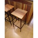 Ver imagem 4 de Banqueta Bistro Alta De Bancada Artesanal Para Decoração de Bar e Cozinha - Azul del Rey