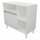 Ver imagem 4 de Balcão 2 Portas 100% Mdf P/ Fruteira, Bebedouro, Micro-ondas