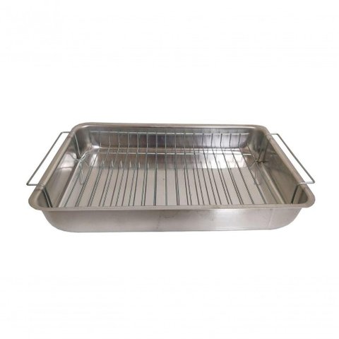 Assadeira Grande Nº4 com Grelha de Alça para Forno Belmar