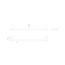 Ver imagem 2 de Porta Toalha Barra 50cm Deca You 2040.bl104.050.mt