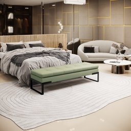 Recamier Verner Verde Dominic - 1,60m- Casore - 5