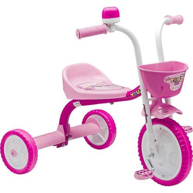 Triciclo Infantil - Aro 5 - Minnie - Rosa - Nathor