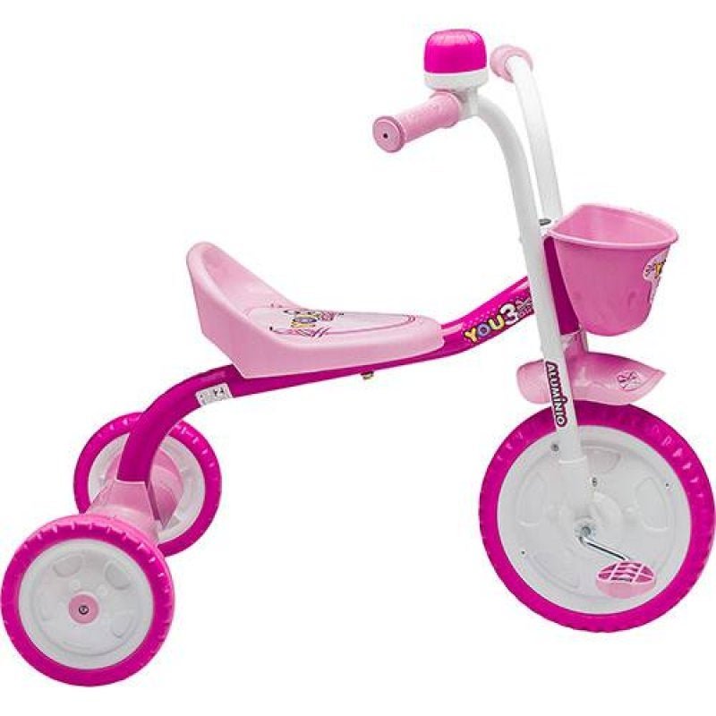 Triciclo Motoca Infantil Charm Nathor Rosa Azul Para Menina