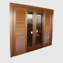 Ver imagem 1 de Porta Balcão de Madeira Maciça 2,14x1,60 Cx.14 com Fechadura 6folhas