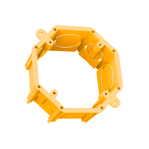 12 Unidades Caixa Octagonal de Luz Embutir sem Fundo 4" X 50mm Cor Amarelo Durín