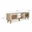 Ver imagem 3 de Rack para Tv até 55 Polegadas Erice com 2 Porta e Pés Babus