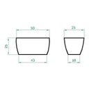 Ver imagem 4 de Vaso Planta 50x25 Jardineira Floreira Polietileno - MARROM CHOCOLATE 020