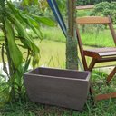Ver imagem 2 de Vaso Planta 50x25 Jardineira Floreira Polietileno - MARROM CHOCOLATE 020