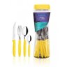 Conjunto de Talheres 24 Peças Cabo Amarelo - Ipanema - 1