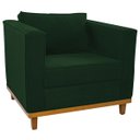 Ver imagem 1 de Poltrona Decorativa Europa Suede Doce Sonho Móveis - Verde