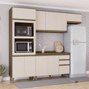 Ver imagem 1 de Cozinha Modulada Compacta 251,5cm 9 Portas 3 Gavetas Connect Henn - Duna/cristal
