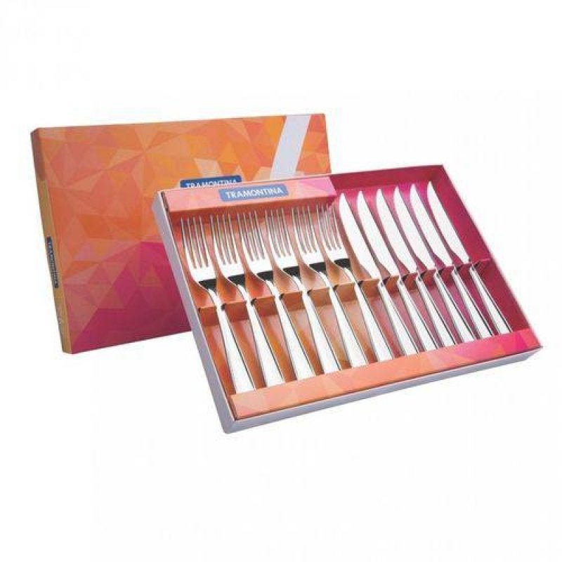 Jogo de Talheres para Churrasco Inox 12 Peças Laguna Tramontina