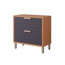 Ver imagem 1 de Gabinete de Cozinha Modulado Balcão C/ Tampo Eloise C/ 1 Gaveta e 1 Porta Basculante Riscada 80 Cm