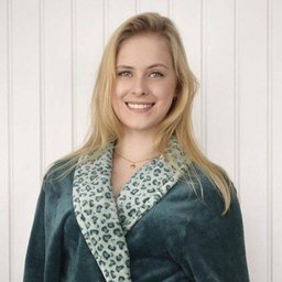 Roupão de Microfibra Sofisticata Manga Longa Onça Esmeralda - Atlântica - Atlântica - 1