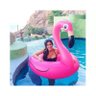 Bóia inflável gigante redonda flamingo - Bel Lazer - 8