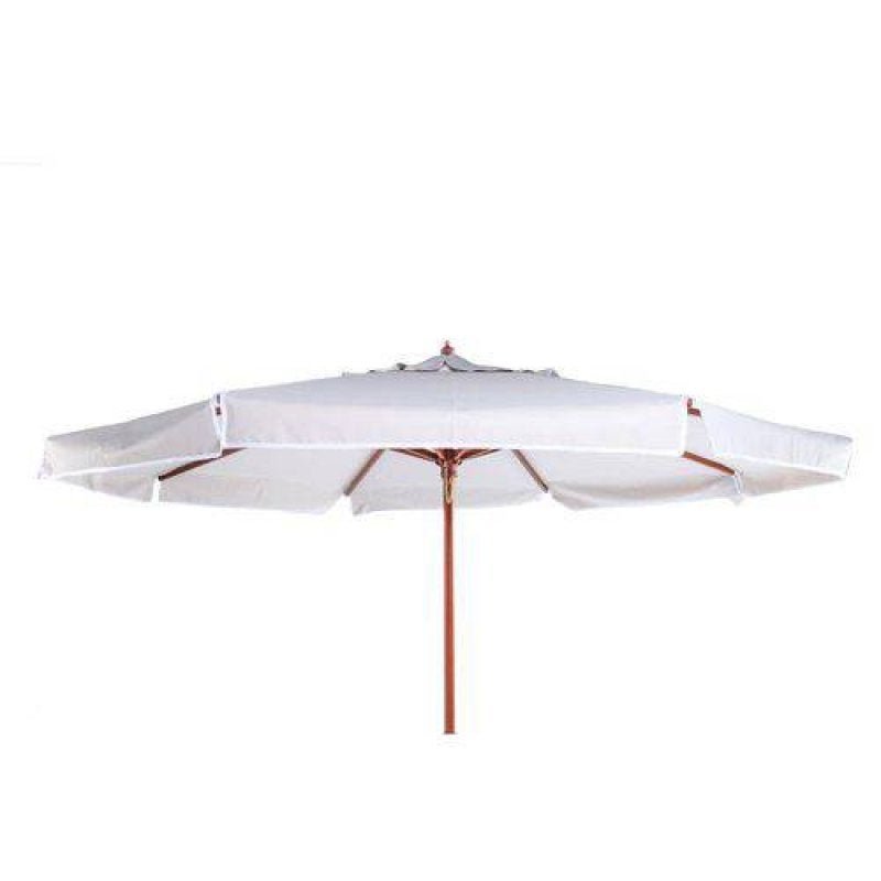 Ombrelone Bagum 2.4m em Madeira e Pvc Bege Bel Lazer